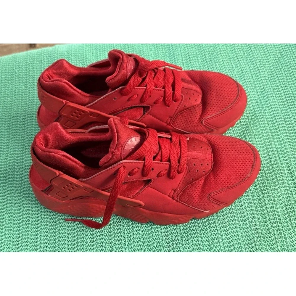NIKE HUARACHE RUN (GS) UNIVERSITY RED SZ 6.5Y [654275-600]